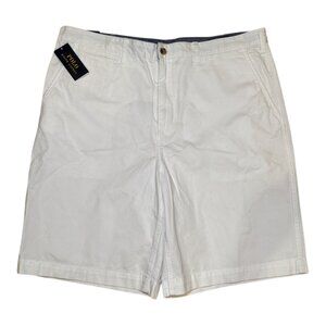 Polo Ralph Lauren Men's Relaxed Fit Pony Chino Cotton Shorts White Size 42 New